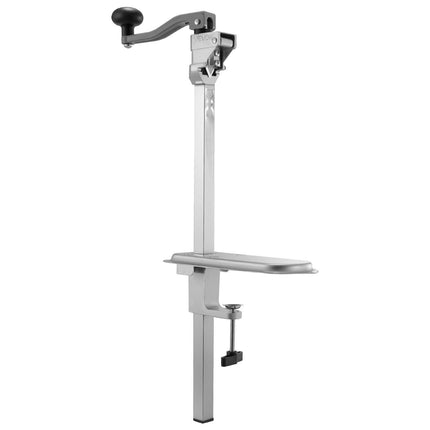 Commercial Can Opener, Heavy-Duty Manual Tabletop Cans Opener for Cans Up to 300 mm Height, Height-Adjustable Can Openers Fixed with Screws & Table Clamp, for Restaurant, Hotel, and Food Store.