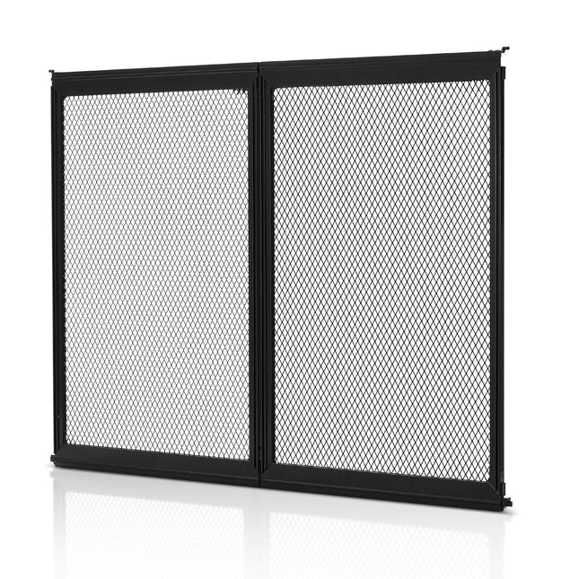 RV Screen Door Protector, 622.3 x 508 mm Door Grille, Easy to Install and Disassemble, Reinforced Breathable Protective Mesh, Aluminum Alloy Camper RV Entry Protector for Pet Protection, Black.