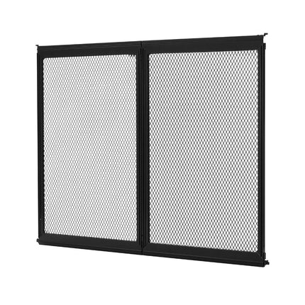 RV Screen Door Protector, 622.3 x 508 mm Door Grille, Easy to Install and Disassemble, Reinforced Breathable Protective Mesh, Aluminum Alloy Camper RV Entry Protector for Pet Protection, Black.