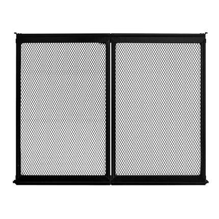 RV Screen Door Protector, 622.3 x 508 mm Door Grille, Easy to Install and Disassemble, Reinforced Breathable Protective Mesh, Aluminum Alloy Camper RV Entry Protector for Pet Protection, Black.