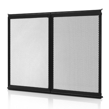 RV Screen Door Protector, 673.1 x 508 mm Door Grille, Easy to Install and Disassemble, Reinforced Breathable Protective Mesh, Aluminum Alloy Camper RV Entry Protector for Pet Protection, Black.