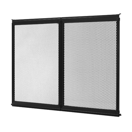 RV Screen Door Protector, 673.1 x 508 mm Door Grille, Easy to Install and Disassemble, Reinforced Breathable Protective Mesh, Aluminum Alloy Camper RV Entry Protector for Pet Protection, Black.