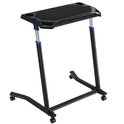 Mobile Cycling Desk Foldable Bike Trainer Fitness Desk with Lockable Wheel.