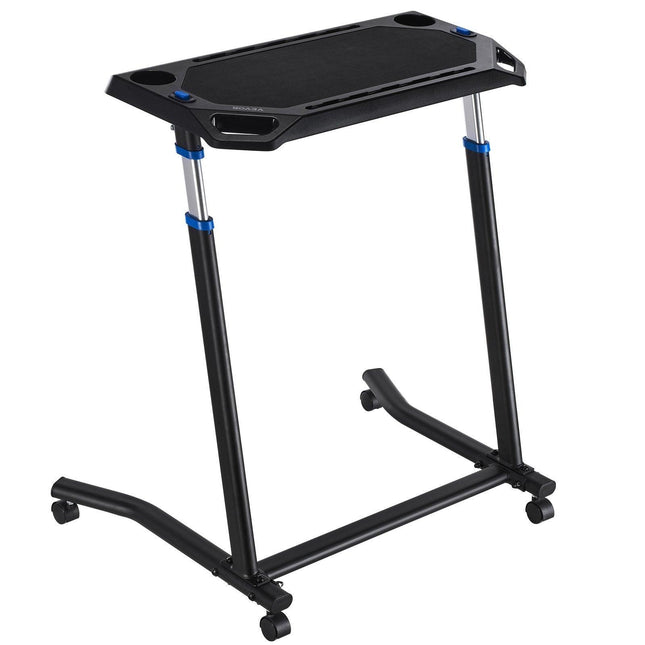 Mobile Cycling Desk Foldable Bike Trainer Fitness Desk with Lockable Wheel.