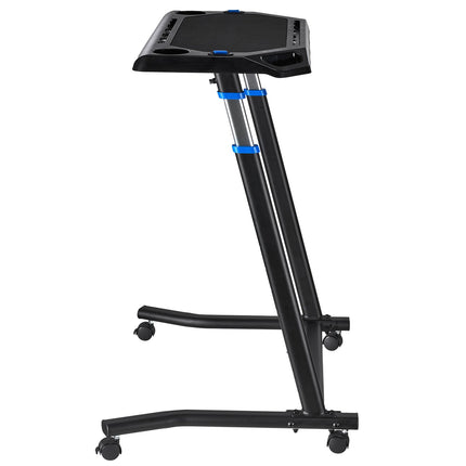 Mobile Cycling Desk Foldable Bike Trainer Fitness Desk with Lockable Wheel.