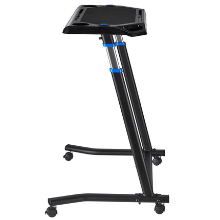 Mobile Cycling Desk Foldable Bike Trainer Fitness Desk with Lockable Wheel.