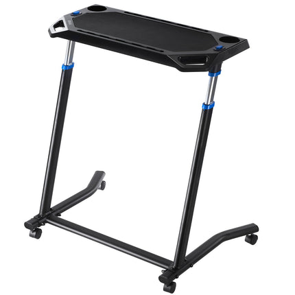 Mobile Cycling Desk Foldable Bike Trainer Fitness Desk with Lockable Wheel.