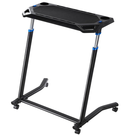 Mobile Cycling Desk Foldable Bike Trainer Fitness Desk with Lockable Wheel.