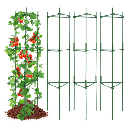 4 Packs Tomato Cages for Garden 1620 mm Tomato Plant Stakes Support Cage.