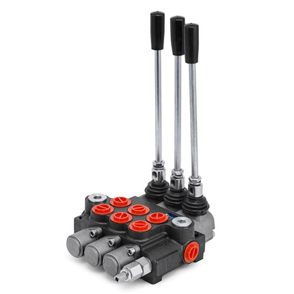 VEVOR 3-Spool Hydraulic Control Valve — 11GPM, Double Acting.
