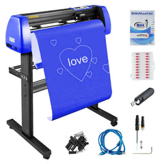720mm Vinyl Cutter/Plotter Sign Cut Machine Software 20 Blades LCD Black.