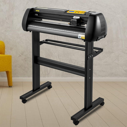 Vinyl Cutter, 28inch Paper Feed Cutting Plotter Bundle, Adjustable Force & Speed Vinyl Printer with Powerful Stepper Motors, Signmaster Software Bundle Kit Compatible with Windows System.