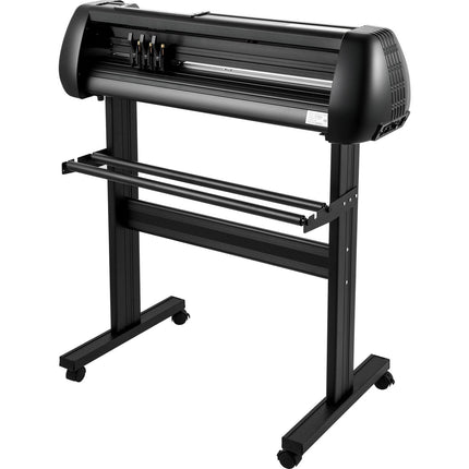 Vinyl Cutter, 28inch Paper Feed Cutting Plotter Bundle, Adjustable Force & Speed Vinyl Printer with Powerful Stepper Motors, Signmaster Software Bundle Kit Compatible with Windows System.