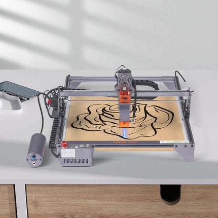 Laser Engraver, 10W Output Laser Engraving Machine, 15.7" x 15.7" Large Working Area, 10000mm/min Movement Speed, Compressed Spot with Rotary Roller, Laser Cutter for Wood, Metal, Acrylic.