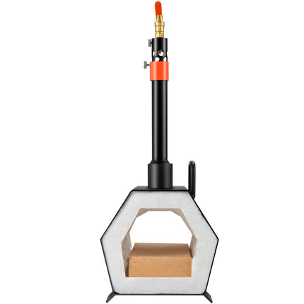 Propane Forge Portable, Single Burner Tool and Knife Making, Large Capacity Blacksmith Farrier Forges, Mini Furnace Blacksmithing, Gas Forging Tools and Equipment, Complete Kit.