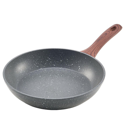 Frying Pan Skillet, Aluminum Egg Fry Pans, 3 Piece Set (250, 280, 325 mm), Nonsitck Heavy-Duty Skillets with Heat-Resistant Handle, Chef's Kitchen Cookware, for Gas, Electric, Induction, Grey.