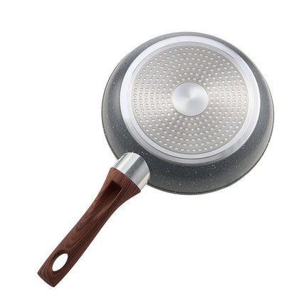 Frying Pan Skillet, Aluminum Egg Fry Pans, 3 Piece Set (250, 280, 325 mm), Nonsitck Heavy-Duty Skillets with Heat-Resistant Handle, Chef's Kitchen Cookware, for Gas, Electric, Induction, Grey.
