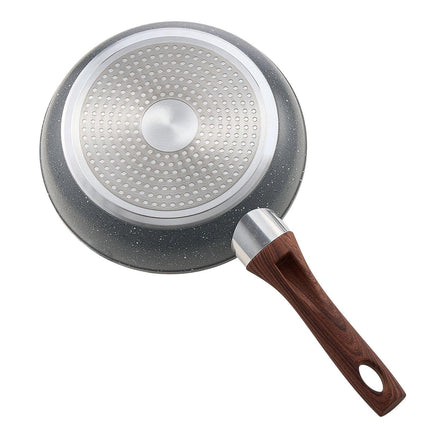 Frying Pan Skillet, Aluminum Egg Fry Pans, 3 Piece Set (250, 280, 325 mm), Nonsitck Heavy-Duty Skillets with Heat-Resistant Handle, Chef's Kitchen Cookware, for Gas, Electric, Induction, Grey.