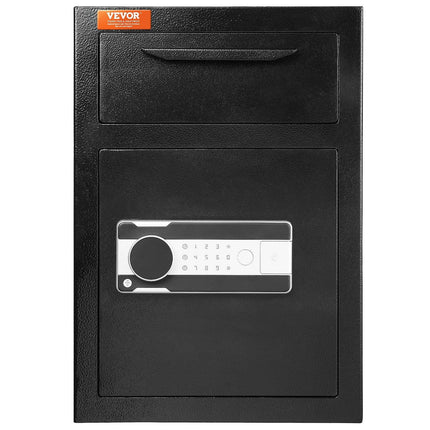 2.5 Cub Depository Safe, Deposit Safe with Drop Slot, Electronic Code Lock and 2 Emergency Keys, 20.27'' x 13.97'' x 13.97'' Business Drop Slot Safe for Cash, Mail in Home, Hotel, Office.