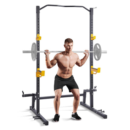 Squat Stand Power Rack Adjustable Heavy Duty Barbell Weight Stand Home Gym.