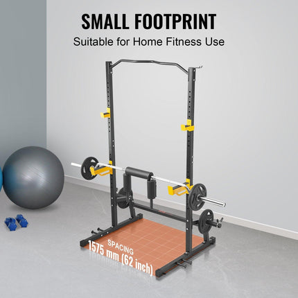 Squat Stand Power Rack Adjustable Heavy Duty Barbell Weight Stand Home Gym.