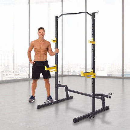 Squat Stand Power Rack Adjustable Heavy Duty Barbell Weight Stand Home Gym.