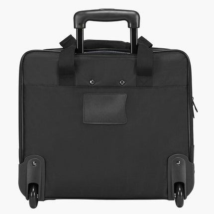 Rolling Laptop Bag 39.62 cm Wheeled Computer Bag for Women & Men Black.