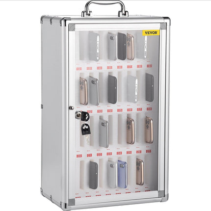 Cell Phones Storage Cabinet Clear Pocket Chart Storage Locker Box 36 Slots.