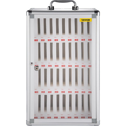 Cell Phones Storage Cabinet Clear Pocket Chart Storage Locker Box 36 Slots.