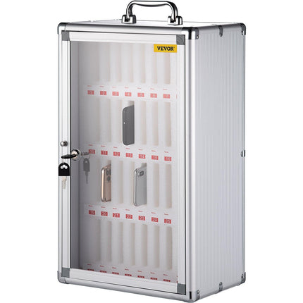 Cell Phones Storage Cabinet Clear Pocket Chart Storage Locker Box 36 Slots.