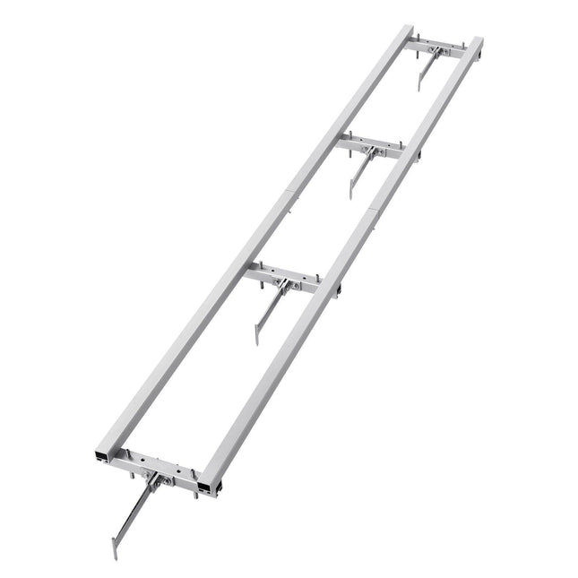 Rail Mill Guide System, 9 ft Milling Guide, 4 Crossbar Kits Chainsaw Mill Rail Guide, Aluminum Adjustable Saw Mill Rail System Work with Chainsaw Mills for Builders and Woodworkers.