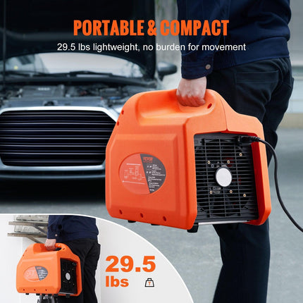 Portable 3/4 HP Refrigerant Recovery Machine for Vapor Liquid Refrigerant.