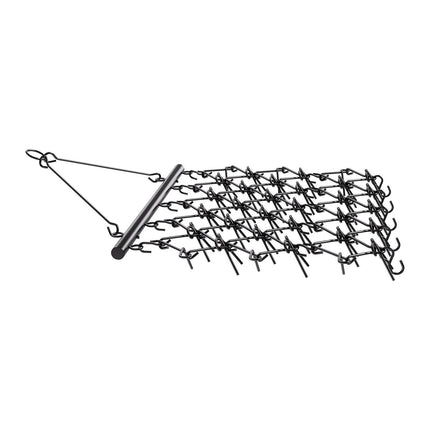 Drag Harrow, 5 x 4.5 ft Durable Chain Harrow with 60 Sharp Teeth, Suitable for ATV UTV Tractor, Ideal for Soil Preparation, Seeding, Smoothing Landscapes, and Yard Gravel Driveway Maintenance.
