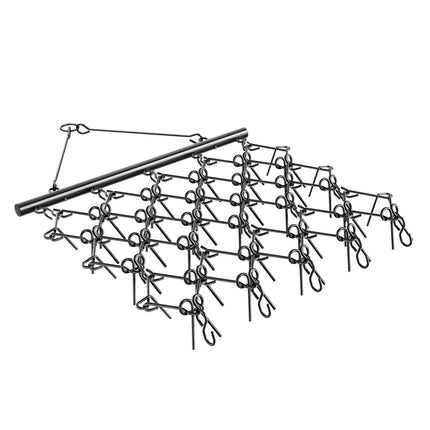Drag Harrow, 5 x 4.5 ft Durable Chain Harrow with 60 Sharp Teeth, Suitable for ATV UTV Tractor, Ideal for Soil Preparation, Seeding, Smoothing Landscapes, and Yard Gravel Driveway Maintenance.