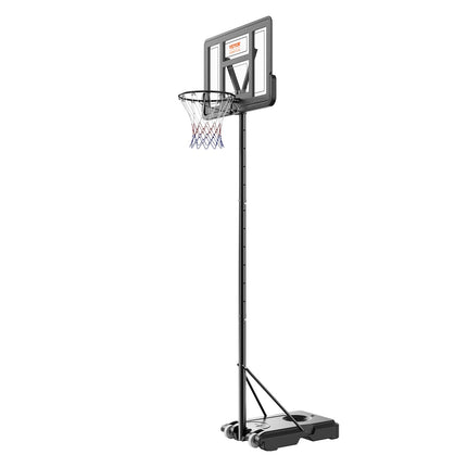 Basketball Hoop, 4-10 ft Adjustable Height Portable Backboard System, 44 inch Basketball Hoop & Goal, Kids & Adults Basketball Set with Wheels, Stand, and Fillable Base, for Outdoor/Indoor.