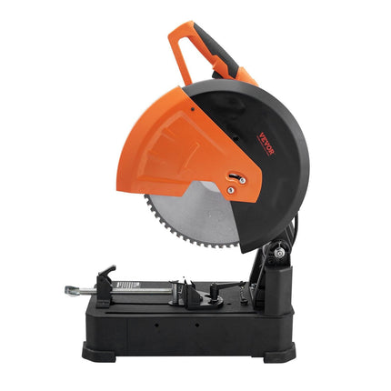 Chop Saw, 14"/355mm Blade Diameter Cut Off Saw, 2800W 1200RPM Steel Cutting Machine, Adjustable Dry Cut Chop Saw, Miter Saw for Cutting Metal Cold Cut Saw for Steel/Rebar/Iron/Aluminum.