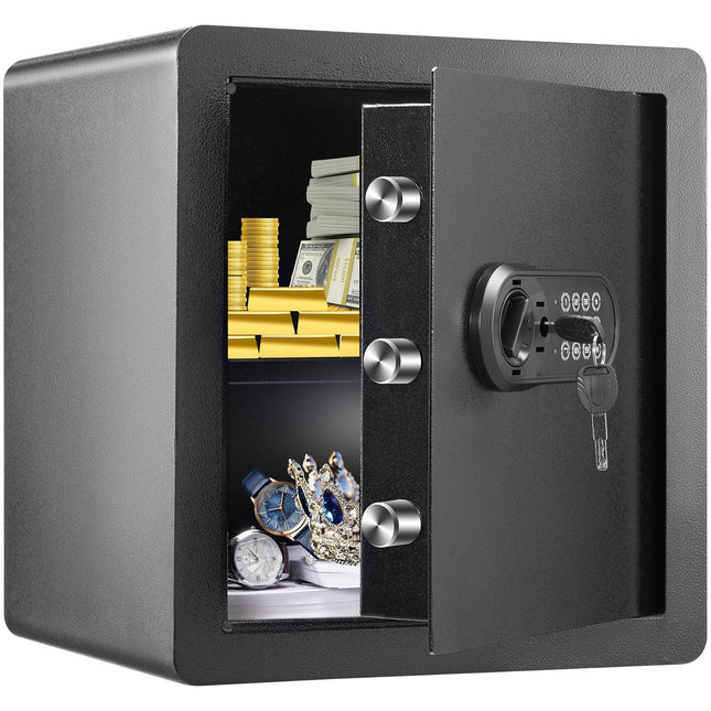 Safe 1.8 Cubic Feet Home Safe Steel for Cash Gold 15.75x13x16.9 inch.