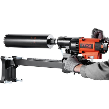 Diamond Core Drilling Machine, 8in Wet&Dry Concrete Core Drill Rig with Stand, 750RPM Speed & 1-1/4" 5/8" Thread & Lifting Handle, 8in Drilling Diameter for Concrete Brick Block Stone, 2500W.