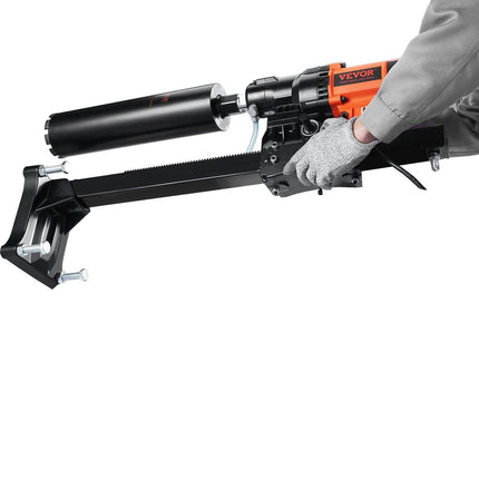 Diamond Core Drilling Machine, 8in Wet&Dry Concrete Core Drill Rig with Stand, 750RPM Speed & 1-1/4" 5/8" Thread & Lifting Handle, 8in Drilling Diameter for Concrete Brick Block Stone, 2500W.