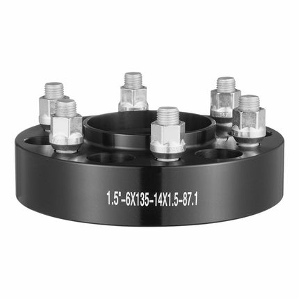 1.5" 6"x5.3" Wheel Spacers Wheel Adapters 6 Lug Forged Spacer 4 PCS Black.