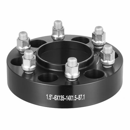1.5" 6"x5.3" Wheel Spacers Wheel Adapters 6 Lug Forged Spacer 4 PCS Black.