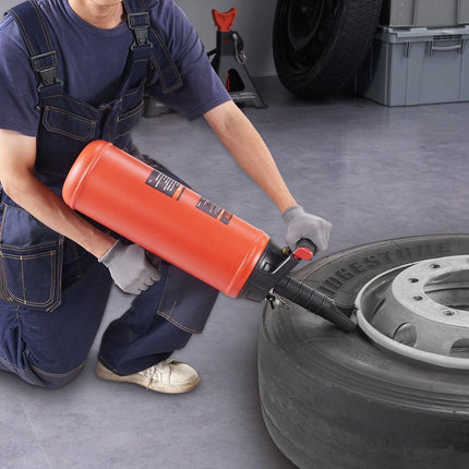 Tire Bead Seater, 2.4 Gal/9 L Air Tire Bead Blaster, 150 PSI Handheld Bead Bazooka, Portable Tire Inflator Tool, 87-116 PSI Operating Pressure for Tractor Truck ATV Car and Automobile Repair.