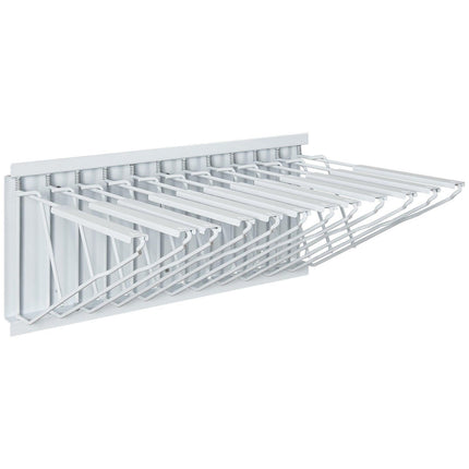 Wall Mount Blueprint Storage Rack Blueprint Holder with 12 Pivot Brackets.