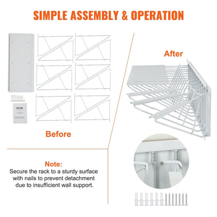 Wall Mount Blueprint Storage Rack Blueprint Holder with 12 Pivot Brackets.