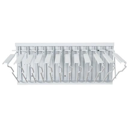 Wall Mount Blueprint Storage Rack Blueprint Holder with 12 Pivot Brackets.