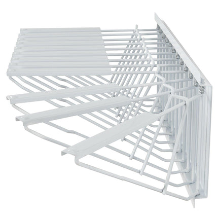 Wall Mount Blueprint Storage Rack Blueprint Holder with 12 Pivot Brackets.