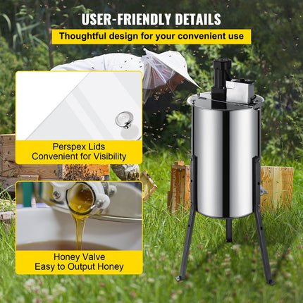 Brand New Large Two 2 Frame Stainless Steel Electric Honey Extractor.