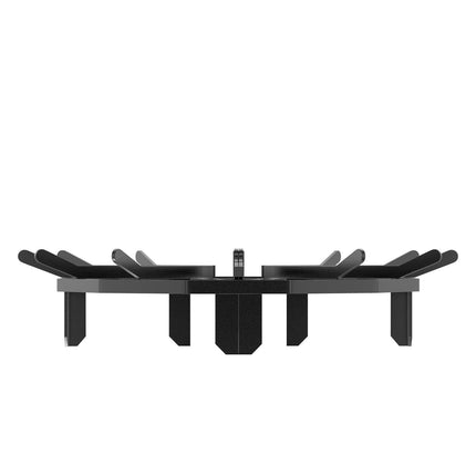 Log Grate, 27 inch Heavy Duty Wheel Fire Grate with 6 Support Legs, Solid Powder-coated Steel Bars, Log Firewood Burning Rack Holder for Wood Stove and Outdoor Camping Fire Pit.
