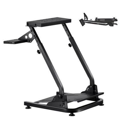 Racing Wheel Stand, Adjustable & Foldable Simulator Stand for Logitech G29 G27 G920 G923, Thrustmaster T300RS T300GT T248 TS-PC TSXW Gaming Cockpit,Pedals Simulator NOT Included.