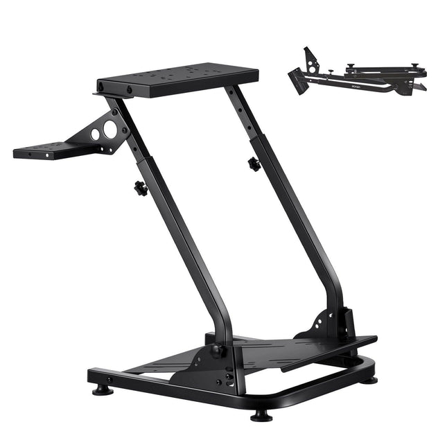 Racing Wheel Stand, Adjustable & Foldable Simulator Stand for Logitech G29 G27 G920 G923, Thrustmaster T300RS T300GT T248 TS-PC TSXW Gaming Cockpit,Pedals Simulator NOT Included.